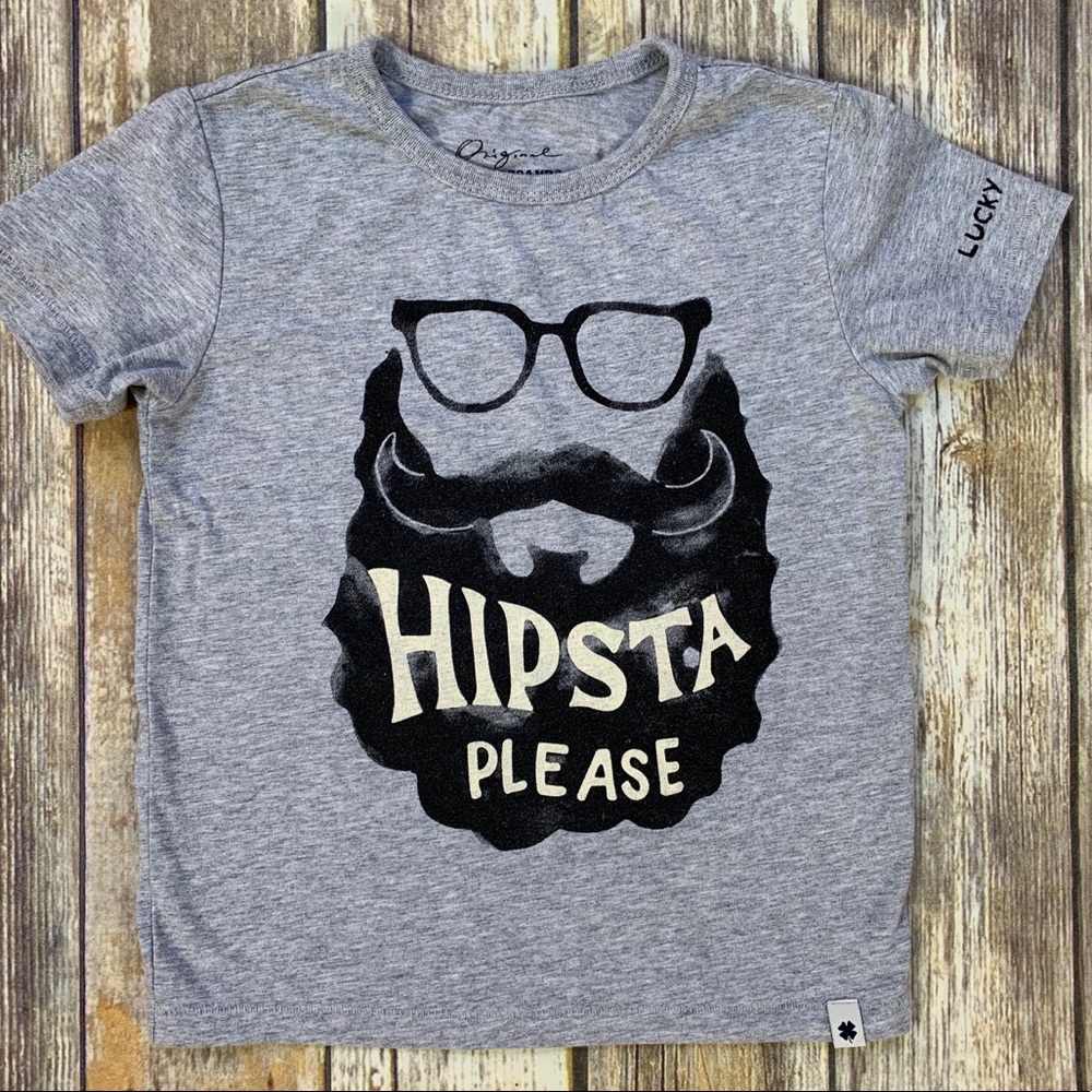 Lucky Brand kids boy's funny Hipster shirt